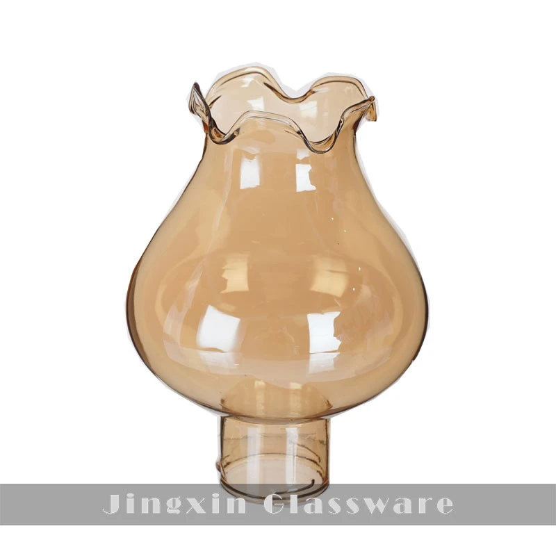 Flower Bud Shaped Amber Glass Shade suppliers