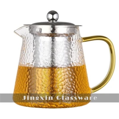 Tekanne i hamret glass