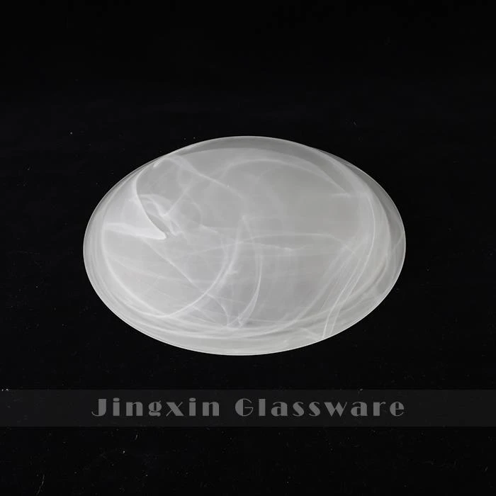 Hvite Alabaster Swirl Glass lampeskjermer