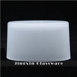 Opal White Frosted Oblate Glass lampeskjerm